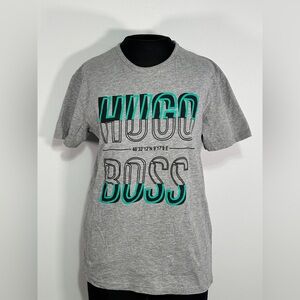 HUGO BOSS GREEN LABEL MEN'S T-SHIRT COTTON SIZE SMALL GRAY COLOR